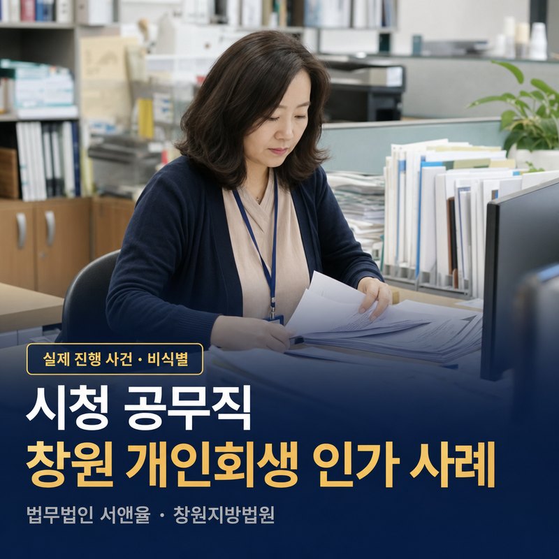 개인회생 단점, 직장에 알려지지는 않을까｜창원 40대 공공기관 공무직 인가 사례 — 이해를 돕기 위한 연출 이미지